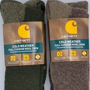 Carhartt 4 pairs Cold Weather Wool crew socks